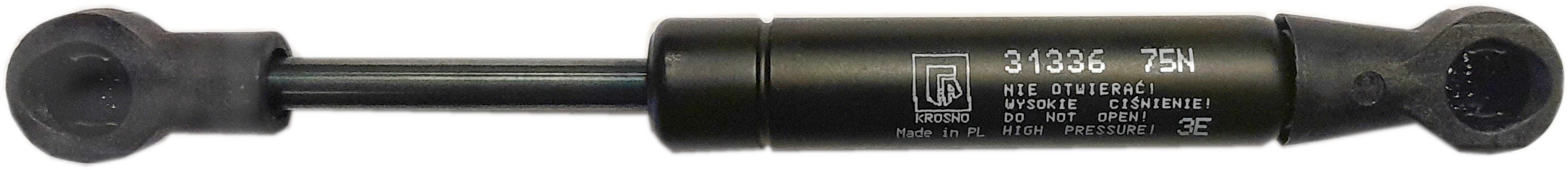 Sprężyna gazowa (31336 FA Krosno) siła 75N długość 156mm skok 44mm