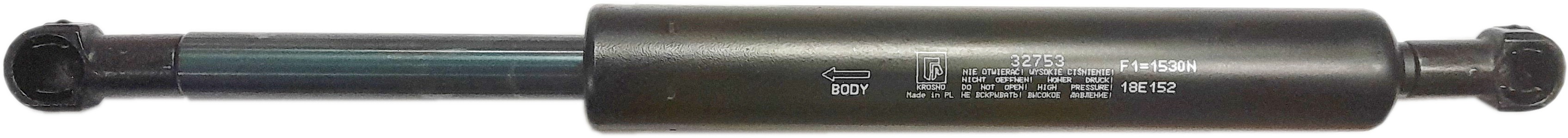 Sprężyna gazowa (32753 FA Krosno) siła 1530N długość 308,5mm skok 71mm