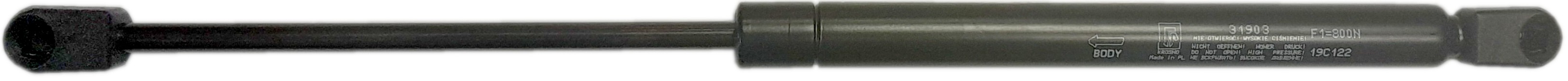 Sprężyna gazowa (31903 FA Krosno) siła 800N długość 405mm skok 160mm