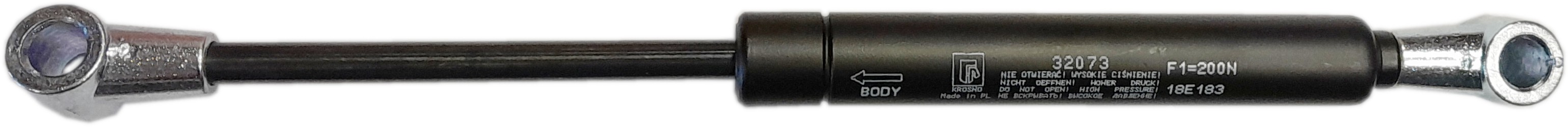 Sprężyna gazowa (32073 FA Krosno) siła 200N długość 280mm skok 97mm