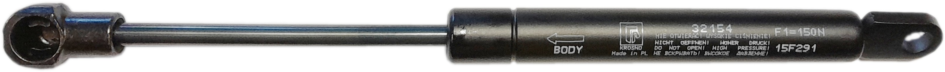 Sprężyna gazowa (32154 FA Krosno) siła 150N długość 234mm skok 85mm