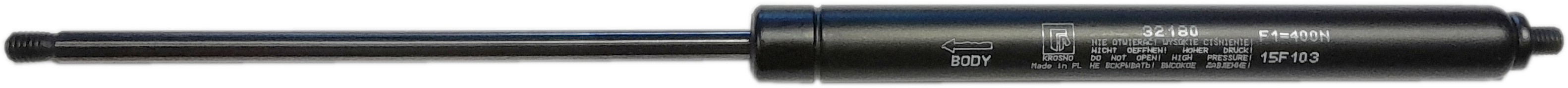 Sprężyna gazowa (32180 FA Krosno) siła 400N długość 316mm skok 120mm