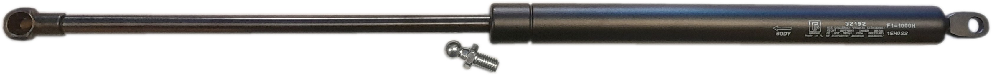 Sprężyna gazowa (32192 FA Krosno) siła 1000N długość 493mm skok 201mm
