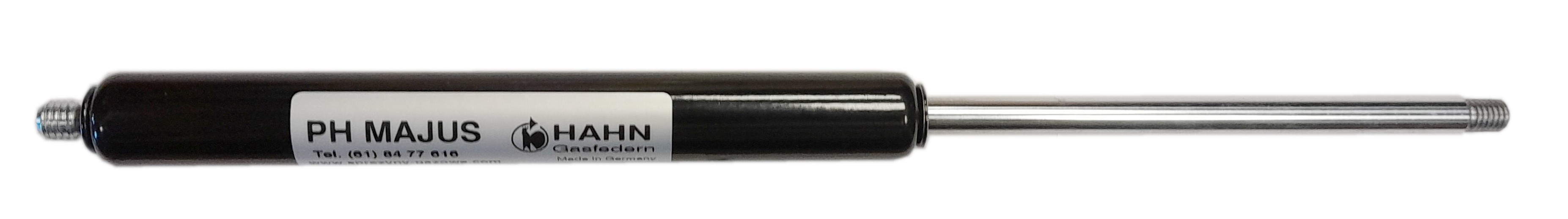 Sprężyna gazowa (HAHN Gasfedern) pchająca długość 289mm skok 120mm siła 50N-700N