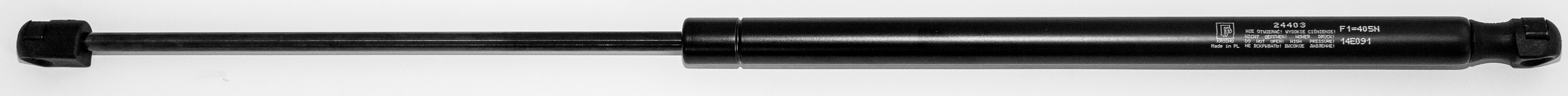 Sprężyna gazowa (24403 FA Krosno) siła 405N długość 585,5mm skok 245mm