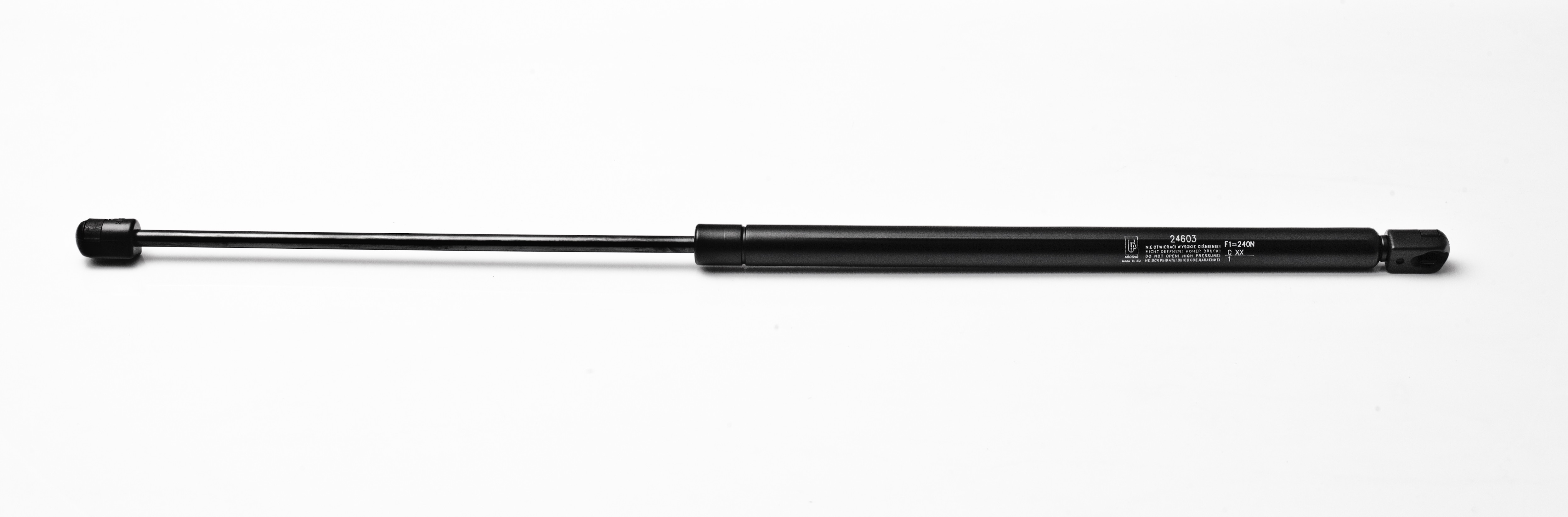 Sprężyna gazowa (24603 FA Krosno) siła 240N długość 603mm skok 255mm