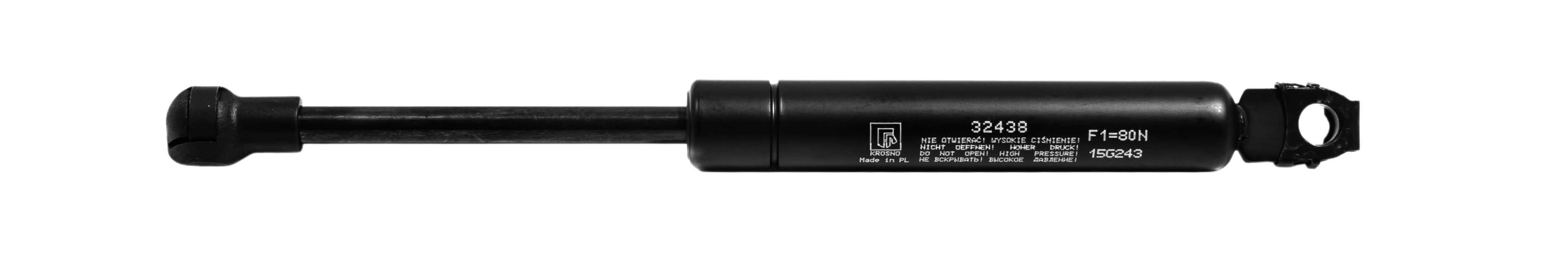 Sprężyna gazowa (32438 FA Krosno) siła 80N długość 226mm skok 75mm