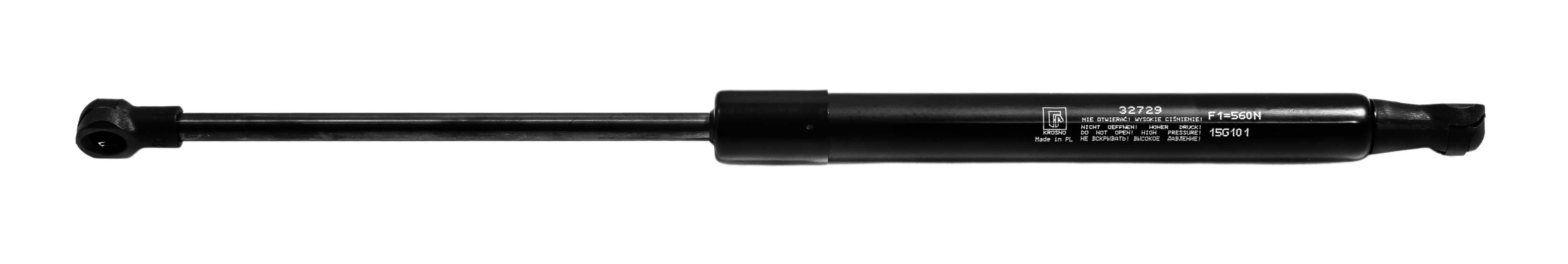 Sprężyna gazowa (32729 FA Krosno) siła 560N długość 362mm skok 130mm