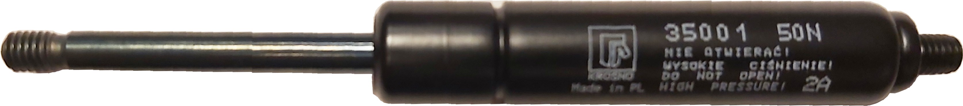 Sprężyna gazowa (35001 FA Krosno) siła 50N długość 117,5mm skok 40mm