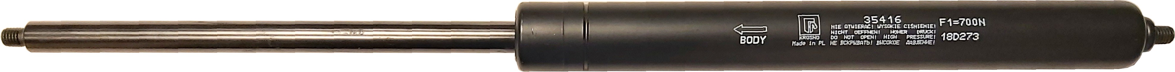 Sprężyna gazowa (35416 FA Krosno) siła 700N długość 352mm skok 150mm
