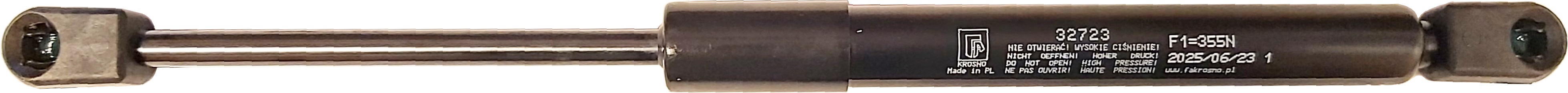 Sprężyna gazowa (32723 FA Krosno) siła 355N długość 318,5mm skok 103mm