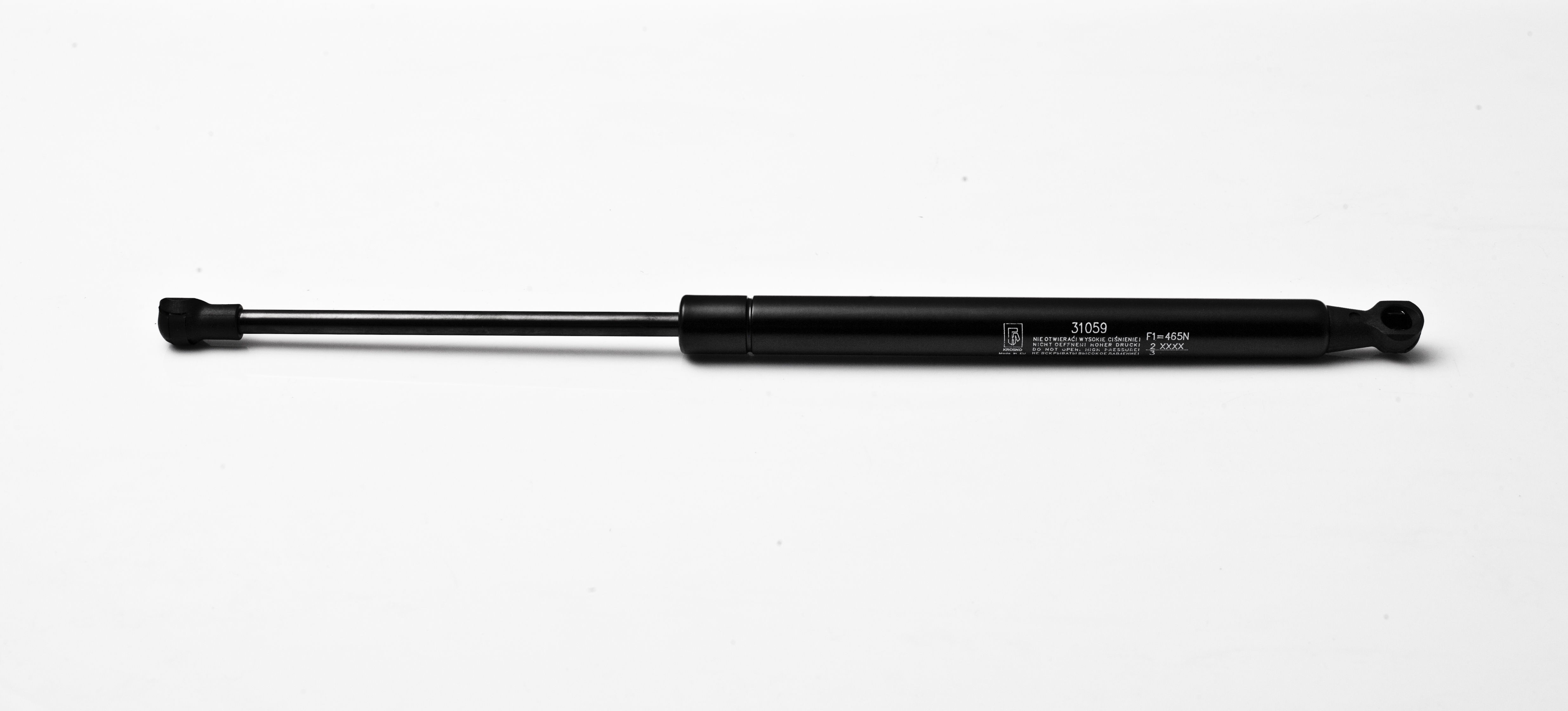 Sprężyna gazowa (31059 FA Krosno) siła 465N długość 387mm skok 139mm
