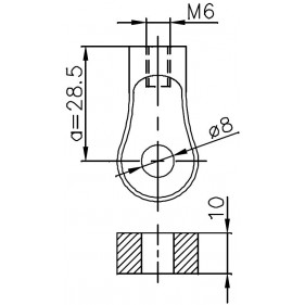 Sprężyna gazowa (FA Krosno 24423) AUDI A6 (A4,C4), A6 Avant (A4,C4) maski silnika 06/94-10/97