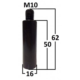 Przedłużenie sprężyny adapter o średnicy 16mm gwint M10 50mm