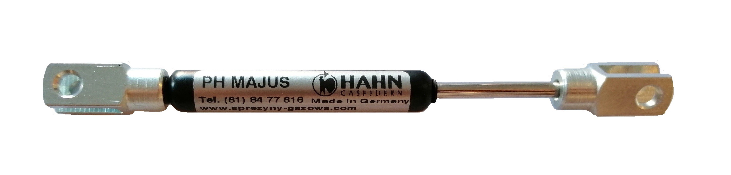 Sprężyna gazowa (HAHN Gasfedern) pchająca długość 104mm skok 20mm siła 50N