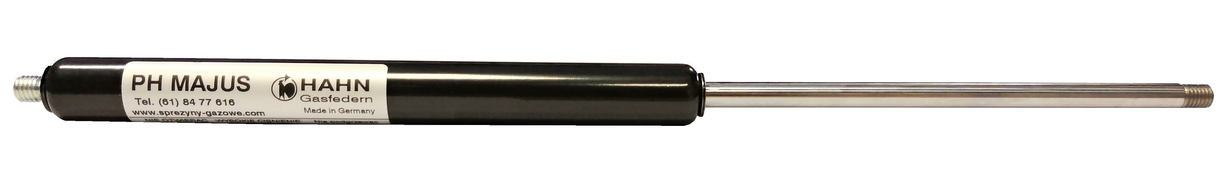 Sprężyna gazowa (HAHN Gasfedern) pchająca długość 342mm skok 150mm siła 50N-700N