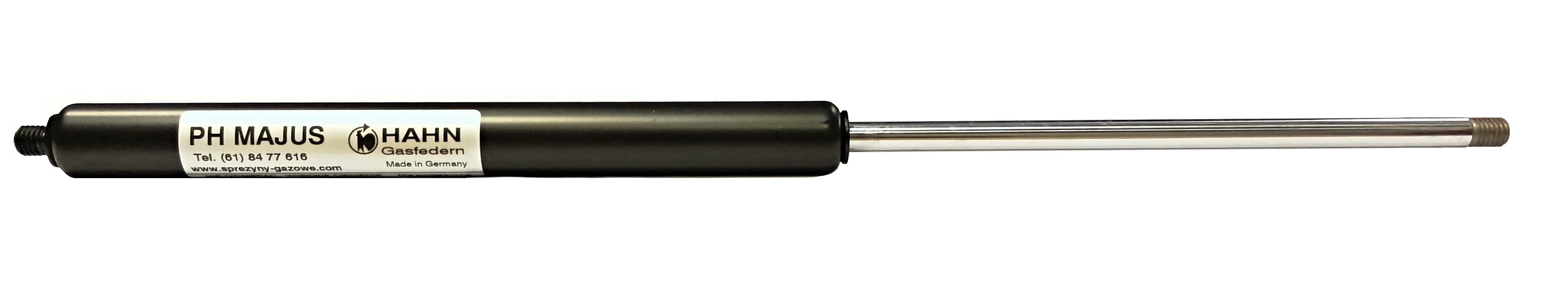 Sprężyna gazowa (HAHN Gasfedern) pchająca długość 362mm skok 160mm siła 50N-700N